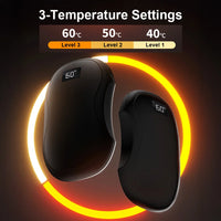 Trois niveaux de chaleur : 40, 50 et 60 °C